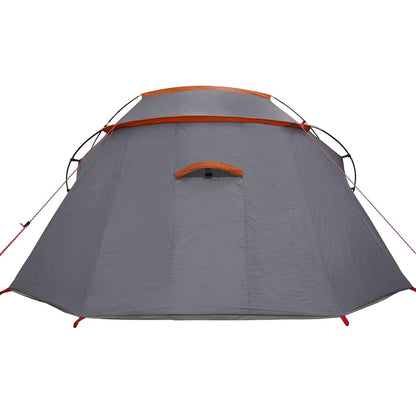 Tunnel Tent 3-Person Grey and Orange 328 x 228 x 115 cm