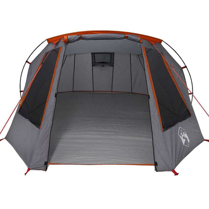 Tunnel Tent 3-Person Grey and Orange 328 x 228 x 115 cm