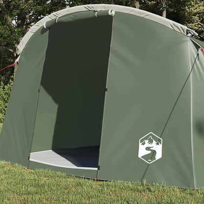Tunnel Tent with Roof Green and White 318 x 275 x 140 cm