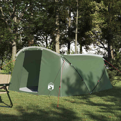 Tunnel Tent with Roof Green and White 318 x 275 x 140 cm