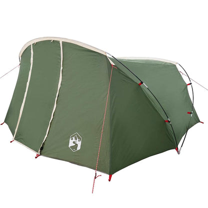 Tunnel Tent with Roof Green and White 318 x 275 x 140 cm