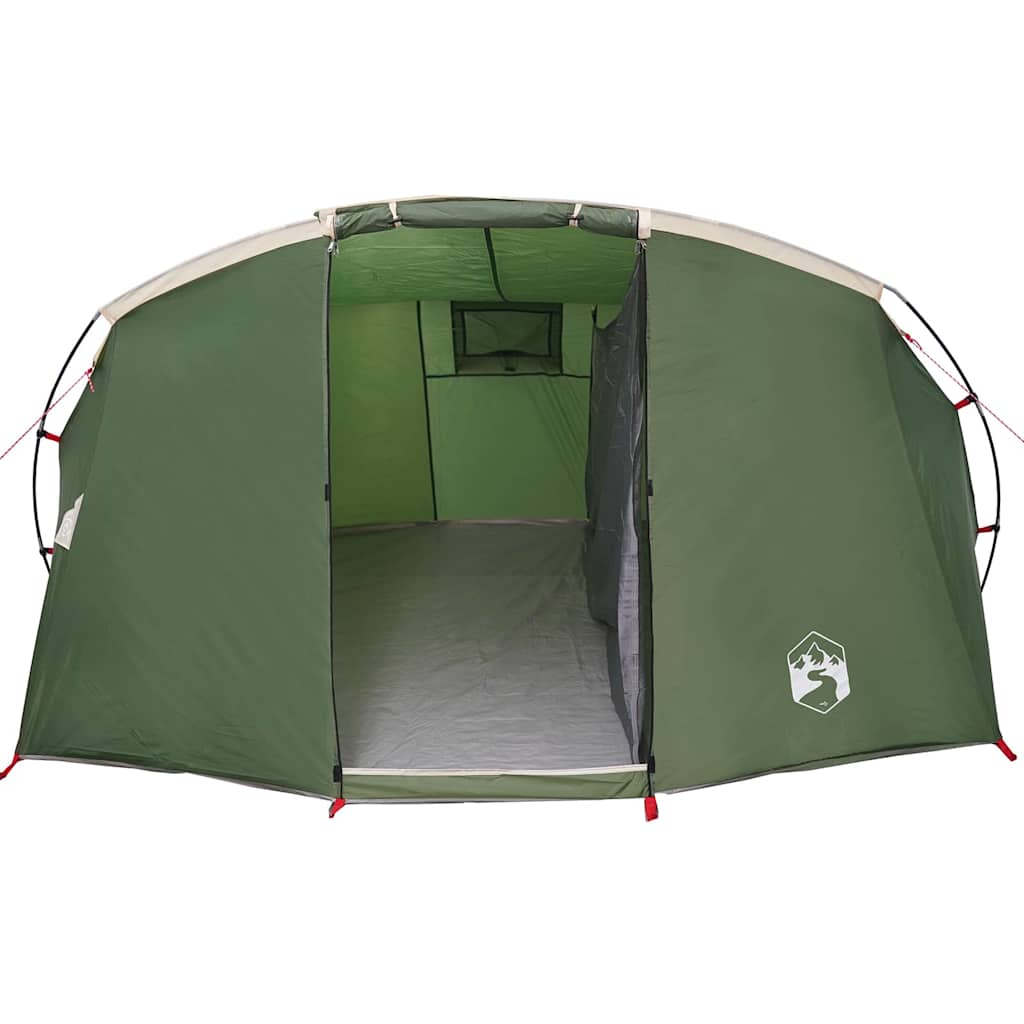 Tunnel Tent with Roof Green and White 318 x 275 x 140 cm