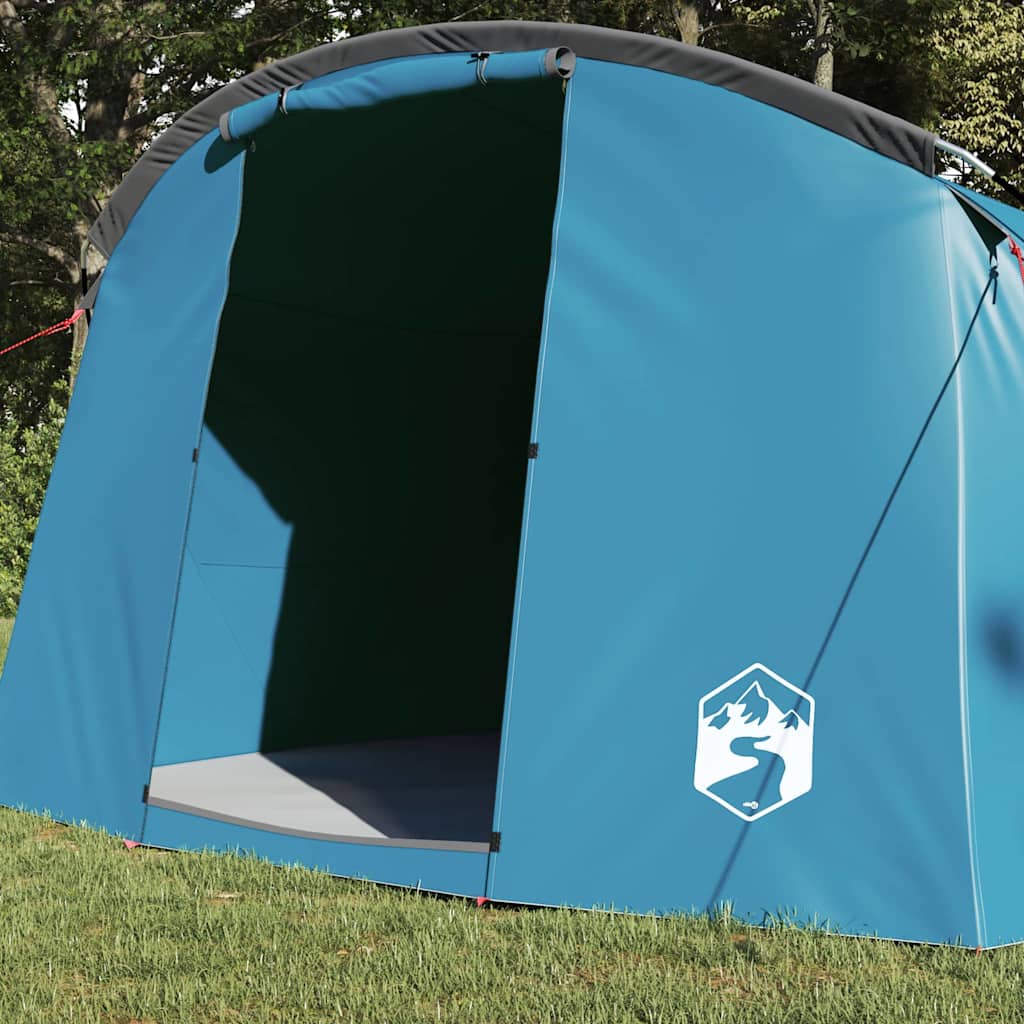 Tunnel Tent with Roof Blue and Grey 318 x 275 x 140 cm
