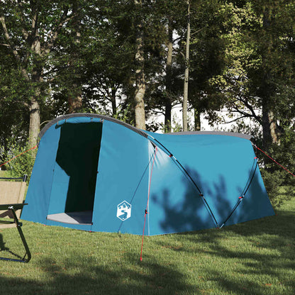 Tunnel Tent with Roof Blue and Grey 318 x 275 x 140 cm