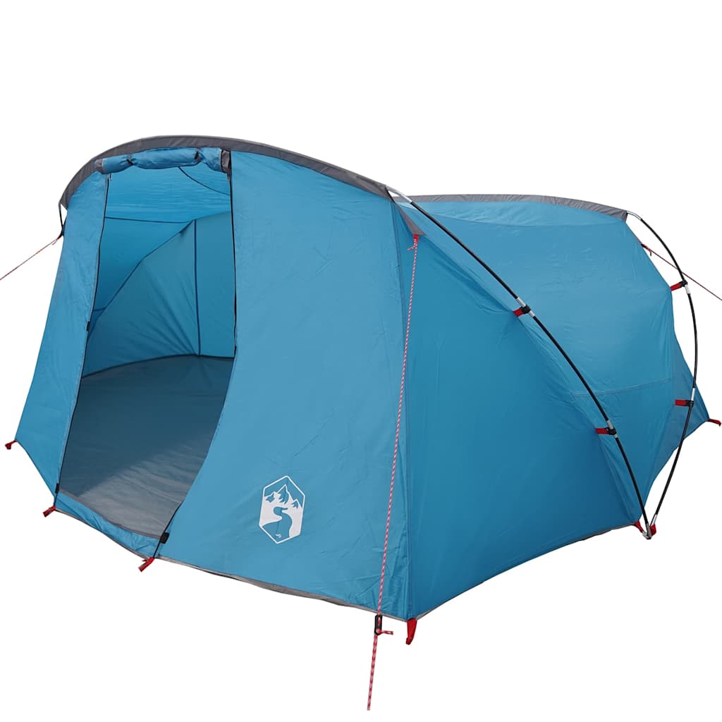 Tunnel Tent with Roof Blue and Grey 318 x 275 x 140 cm