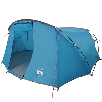 Tunnel Tent with Roof Blue and Grey 318 x 275 x 140 cm