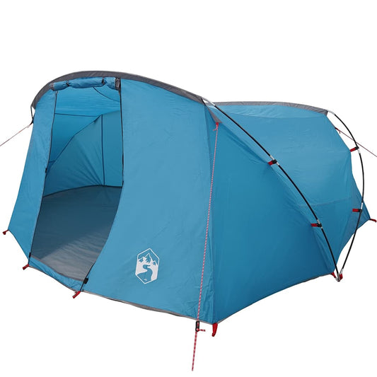 Tunnel Tent with Roof Blue and Grey 318 x 275 x 140 cm