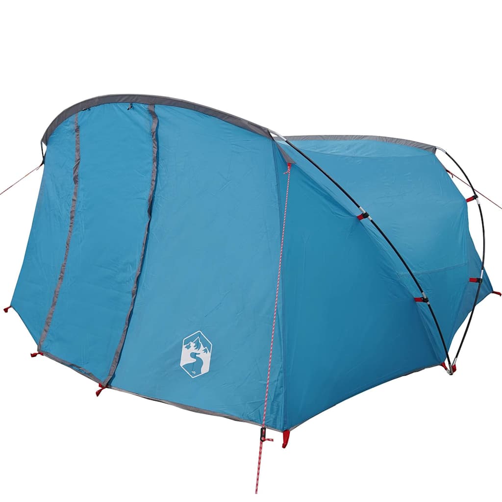 Tunnel Tent with Roof Blue and Grey 318 x 275 x 140 cm