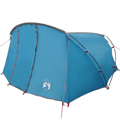 Tunnel Tent with Roof Blue and Grey 318 x 275 x 140 cm