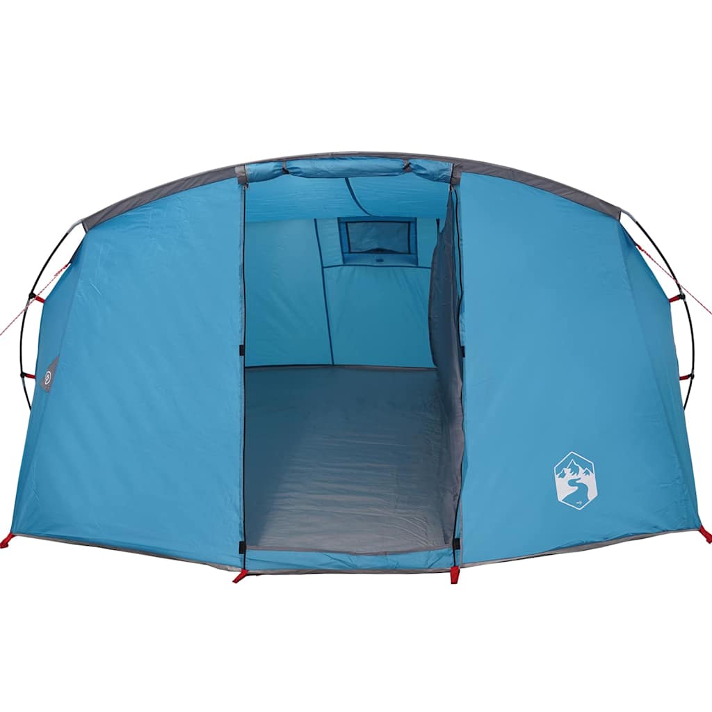 Tunnel Tent with Roof Blue and Grey 318 x 275 x 140 cm