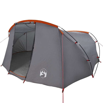 Tunnel Tent with Roof Grey and Orange 318 x 275 x 140 cm