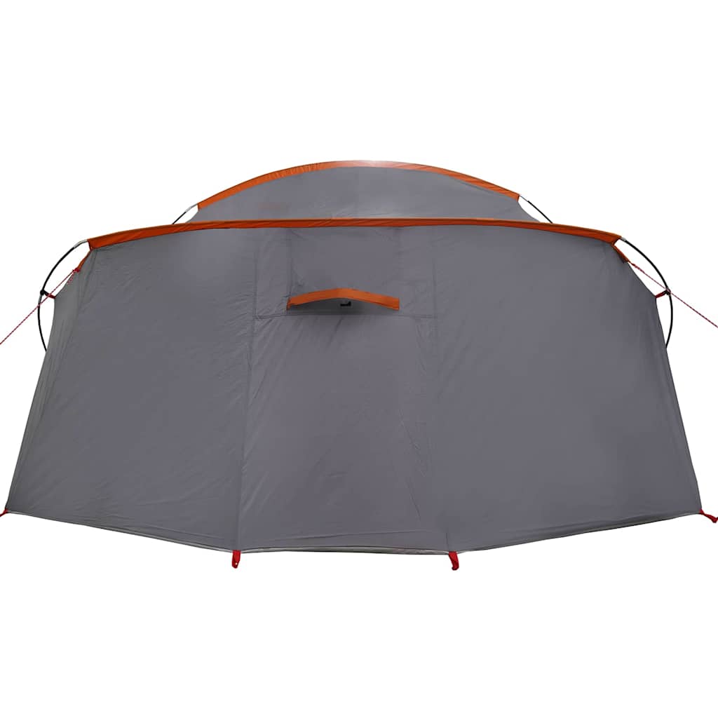 Tunnel Tent with Roof Grey and Orange 318 x 275 x 140 cm