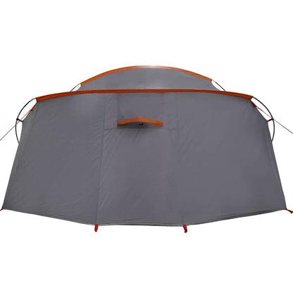 Tunnel Tent with Roof Grey and Orange 318 x 275 x 140 cm