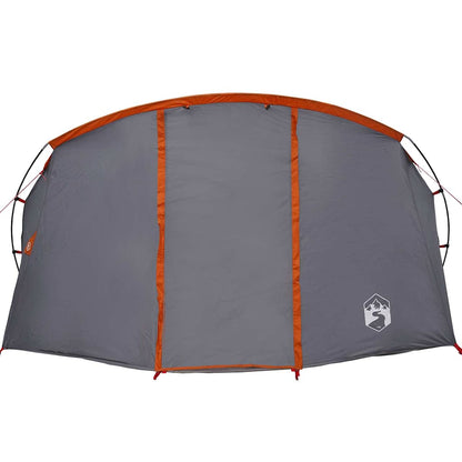 Tunnel Tent with Roof Grey and Orange 318 x 275 x 140 cm