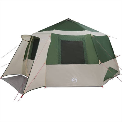 Cabin Tent with Roof Green and Grey 500 x 500 x 294 cm