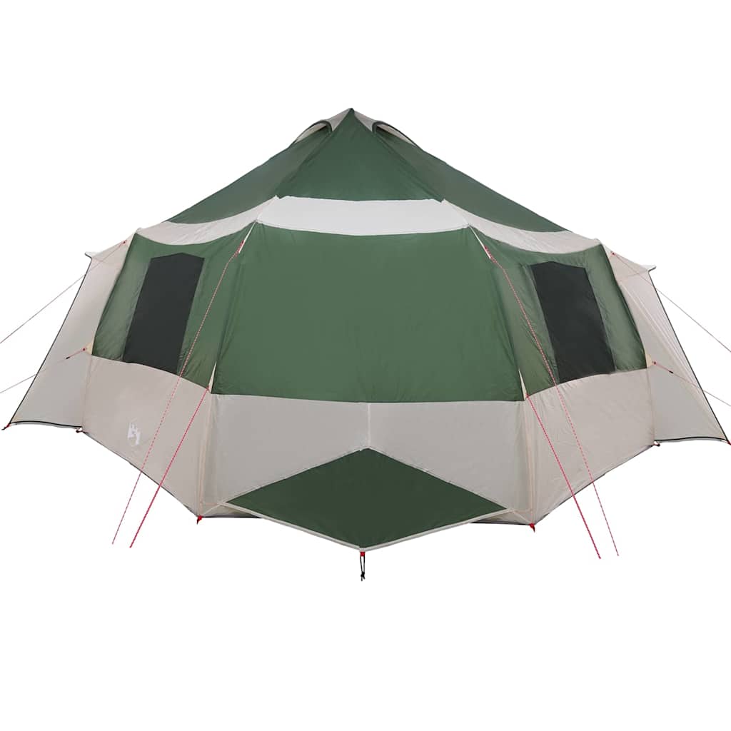 Cabin Tent with Roof Green and Grey 500 x 500 x 294 cm