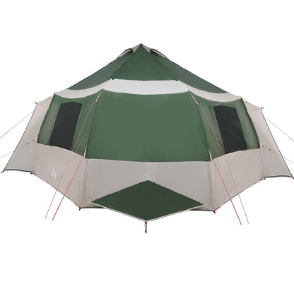 Cabin Tent with Roof Green and Grey 500 x 500 x 294 cm