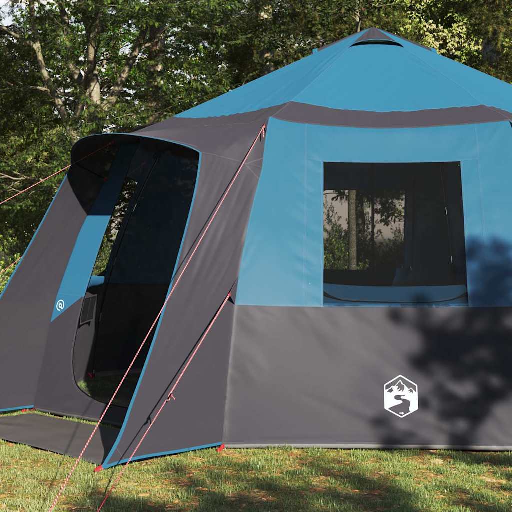Cabin Tent with Roof Blue and Grey 500 x 500 x 294 cm