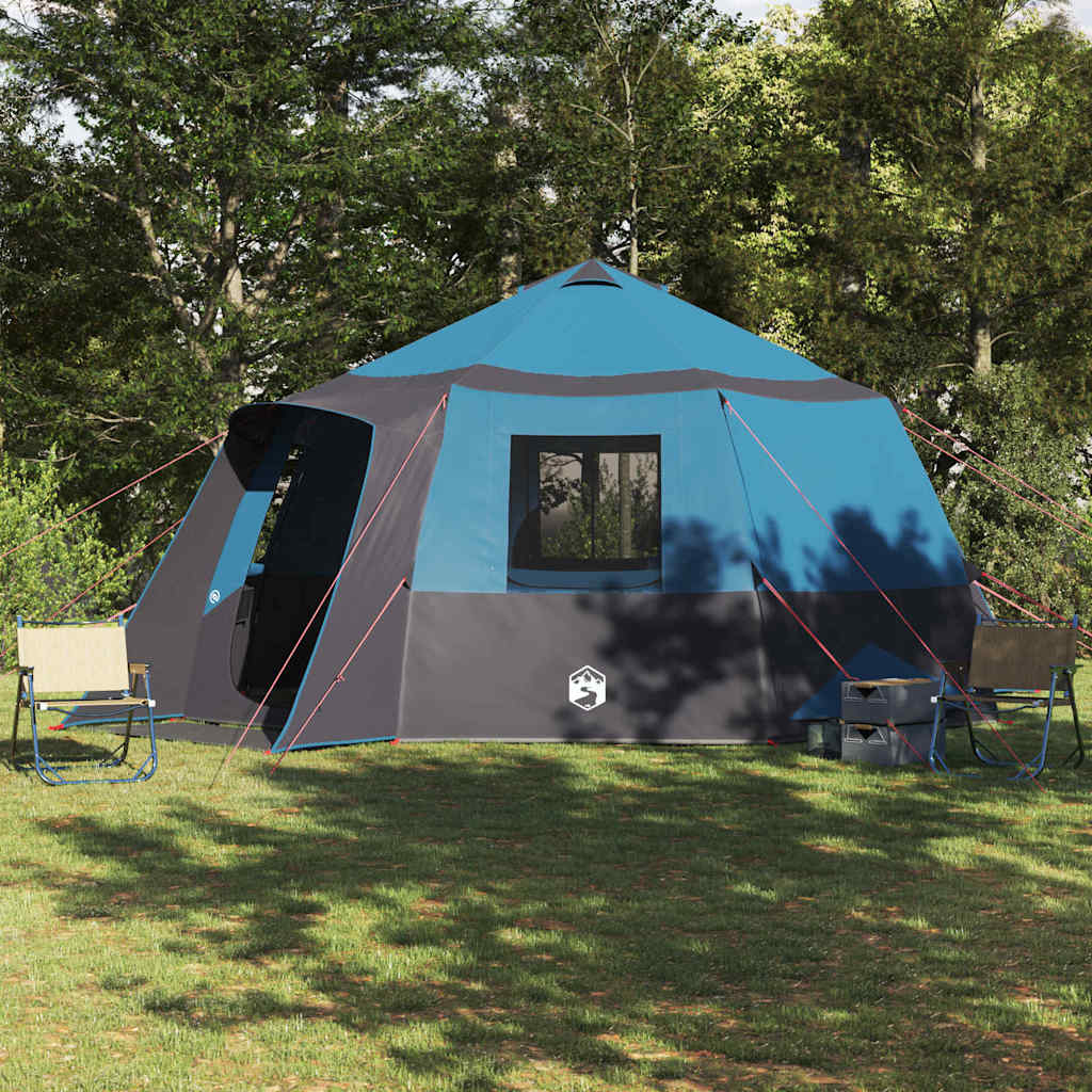 Cabin Tent with Roof Blue and Grey 500 x 500 x 294 cm