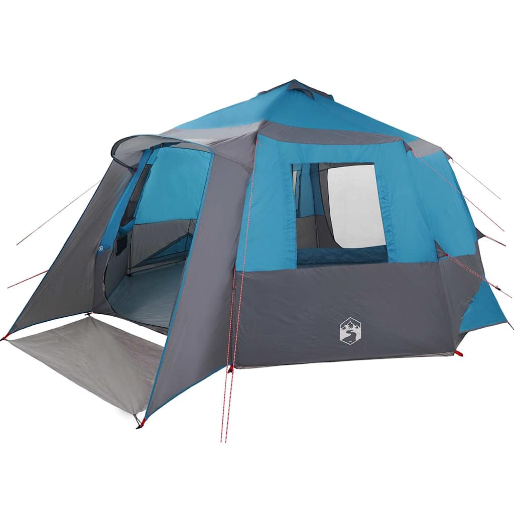 Cabin Tent with Roof Blue and Grey 500 x 500 x 294 cm