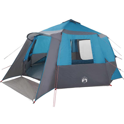 Cabin Tent with Roof Blue and Grey 500 x 500 x 294 cm