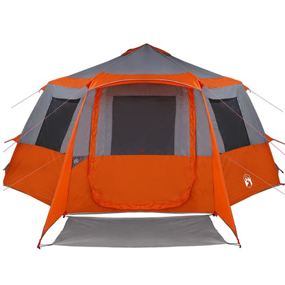 Cabin Tent with Roof Grey and Orange 500 x 500 x 294 cm