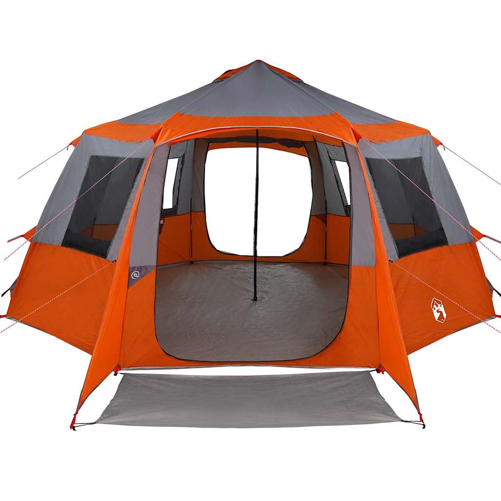 Cabin Tent with Roof Grey and Orange 500 x 500 x 294 cm