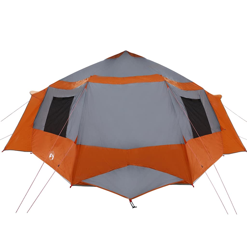 Cabin Tent with Roof Grey and Orange 500 x 500 x 294 cm