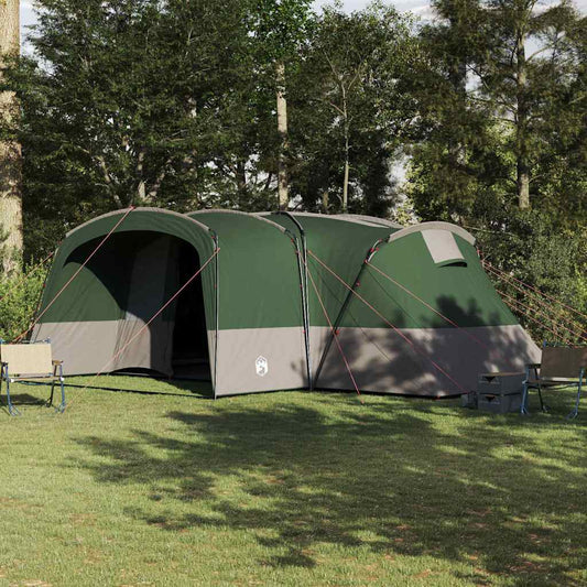 Family Tent with Roof Green and White 760 x 645 x 230 cm