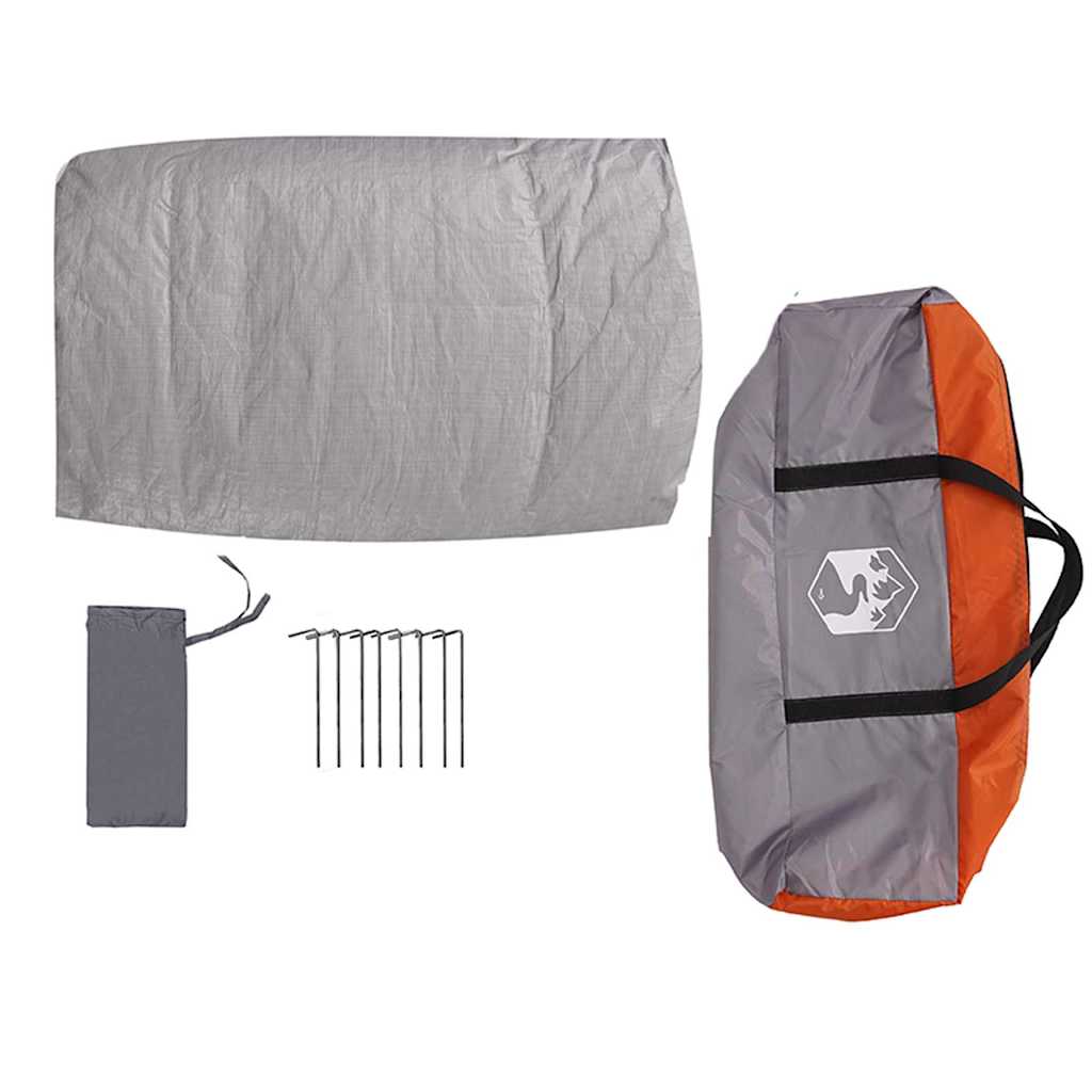 Inner Tent with Roof Grey and Orange 300 x 300x 250 cm