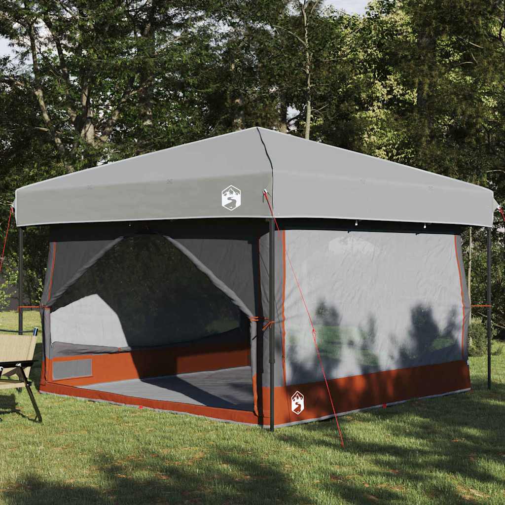Inner Tent with Roof Grey and Orange 300 x 300x 250 cm