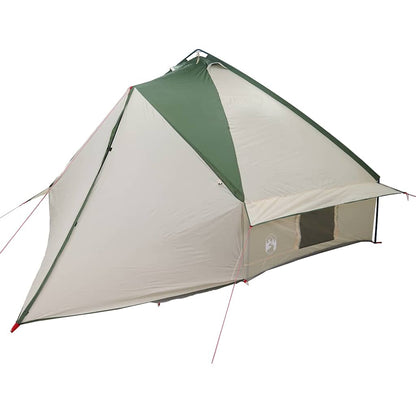 Teepee Tent with Roof Green and White 567 x 470 x 242 cm