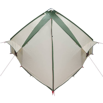 Teepee Tent with Roof Green and White 567 x 470 x 242 cm