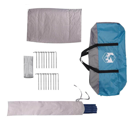 Teepee Tent 10-Person Blue and Grey 567 x 470 x 242 cm