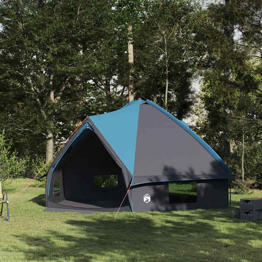 Teepee Tent 10-Person Blue and Grey 567 x 470 x 242 cm