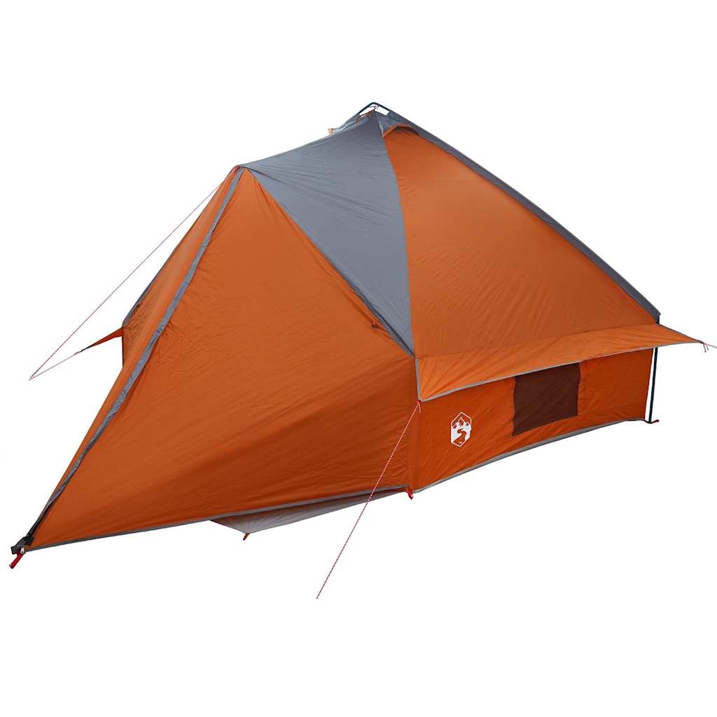 Teepee Tent with Roof Grey and Orange 567 x 470 x 242 cm