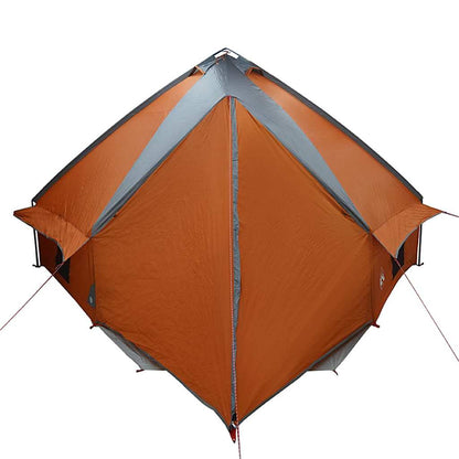 Teepee Tent with Roof Grey and Orange 567 x 470 x 242 cm