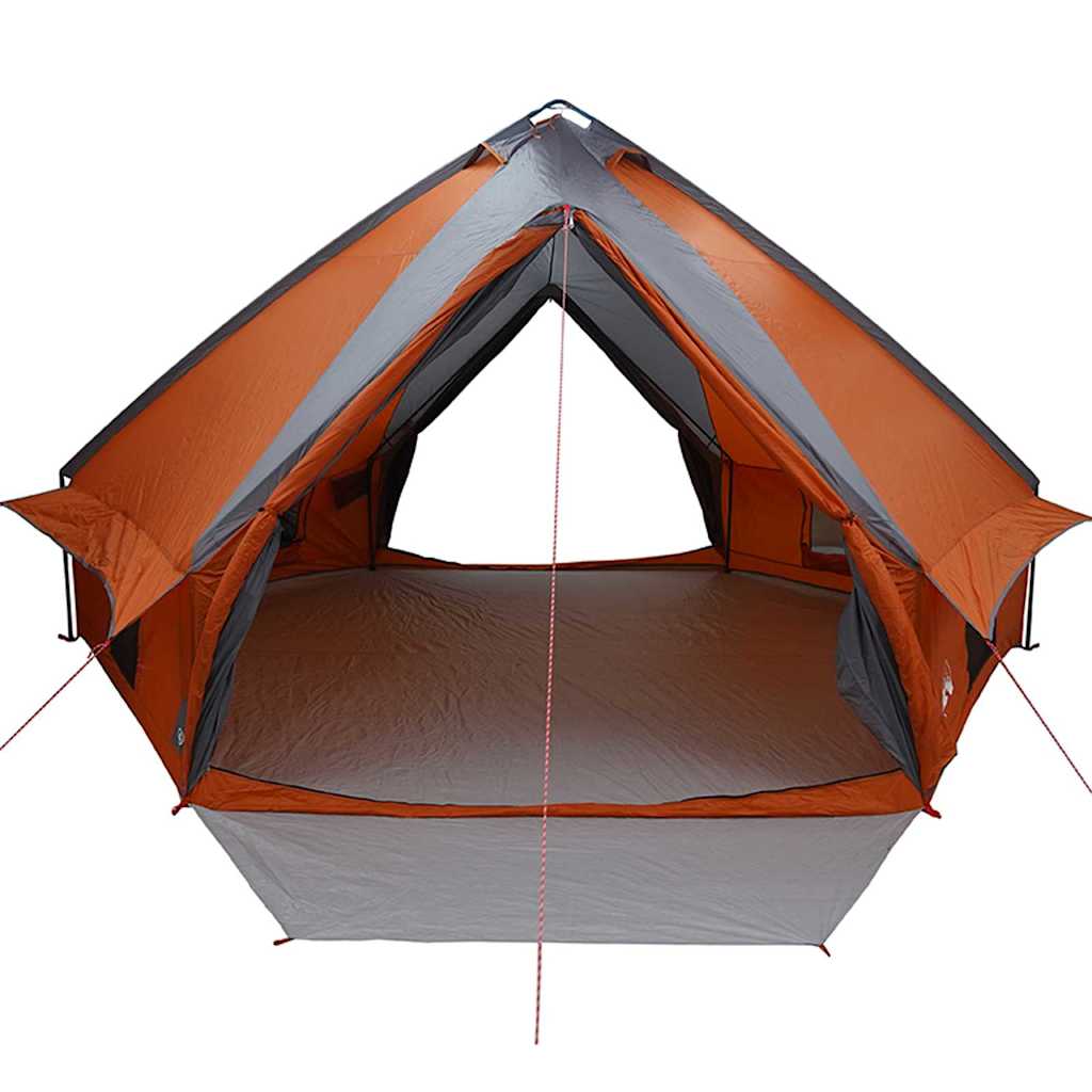 Teepee Tent with Roof Grey and Orange 567 x 470 x 242 cm