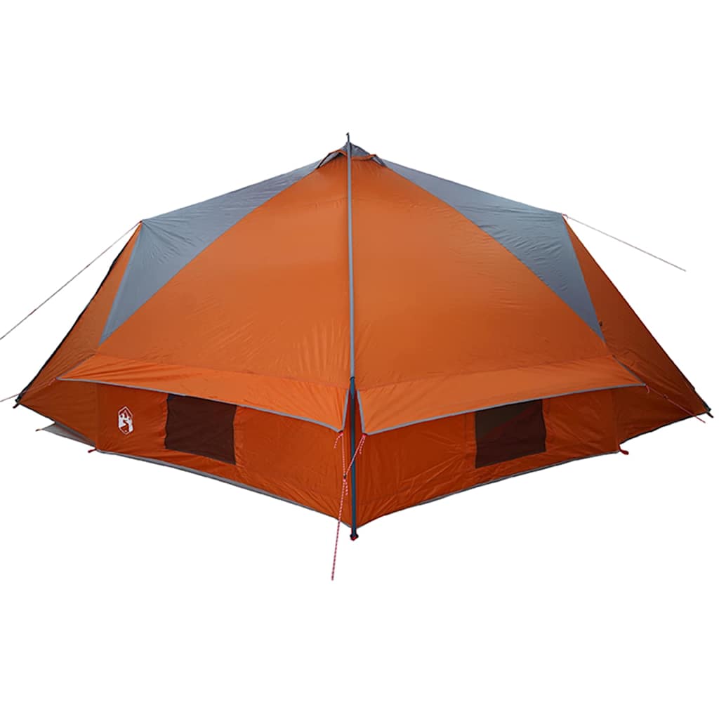 Teepee Tent with Roof Grey and Orange 567 x 470 x 242 cm