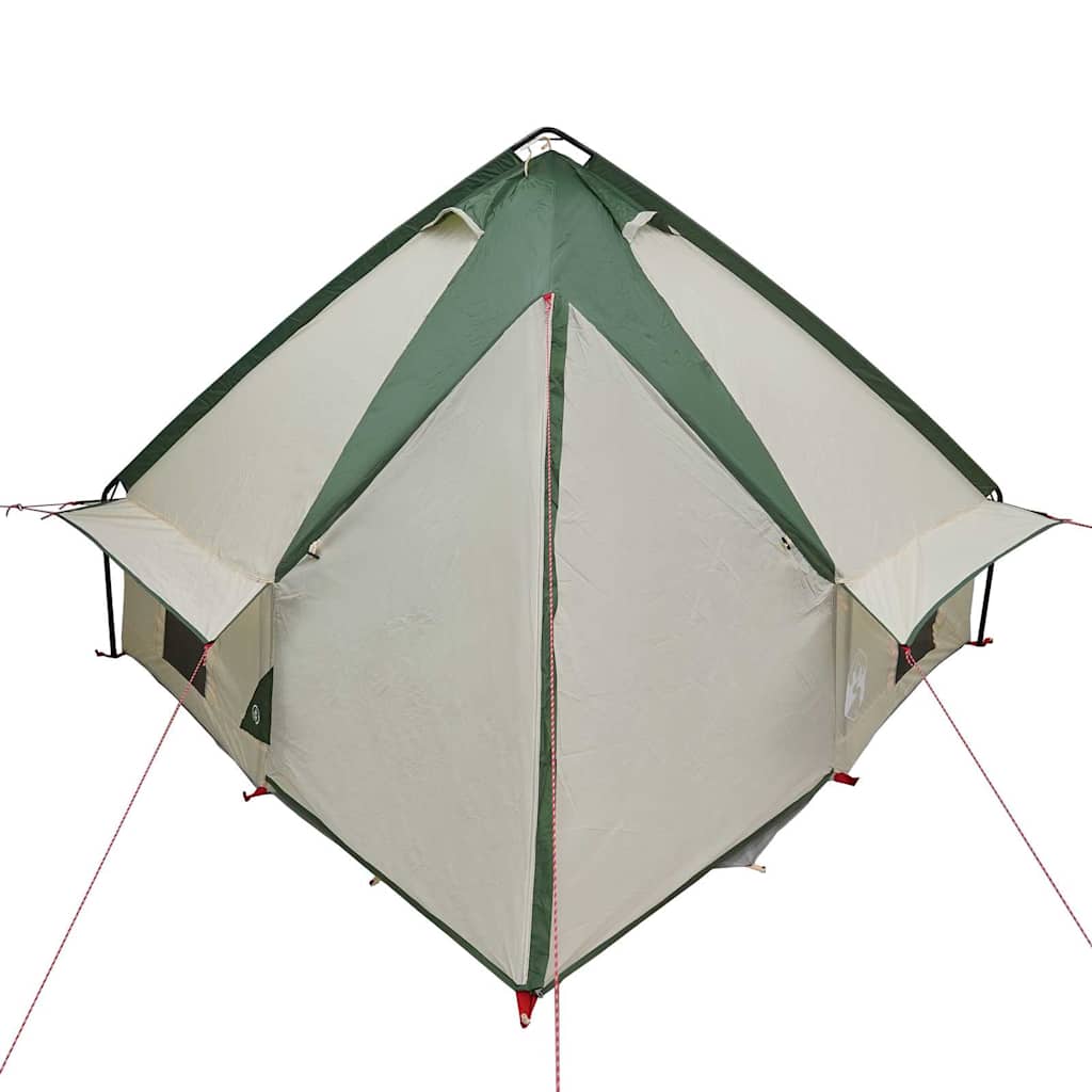 Teepee Tent with Roof Green and Grey 388 x 320 x 169 cm