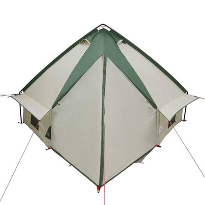 Teepee Tent with Roof Green and Grey 388 x 320 x 169 cm