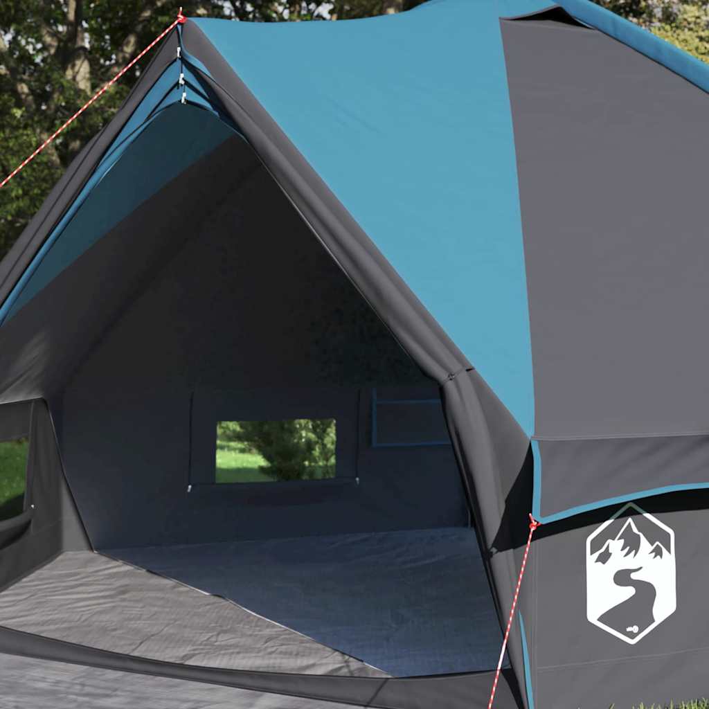 Teepee Tent with Roof Blue and Grey 388 x 320 x 169 cm