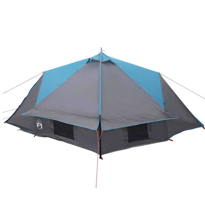 Teepee Tent with Roof Blue and Grey 388 x 320 x 169 cm