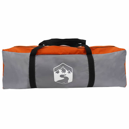 Teepee Tent 4-Person Grey and Orange 388 x 320 x 169 cm