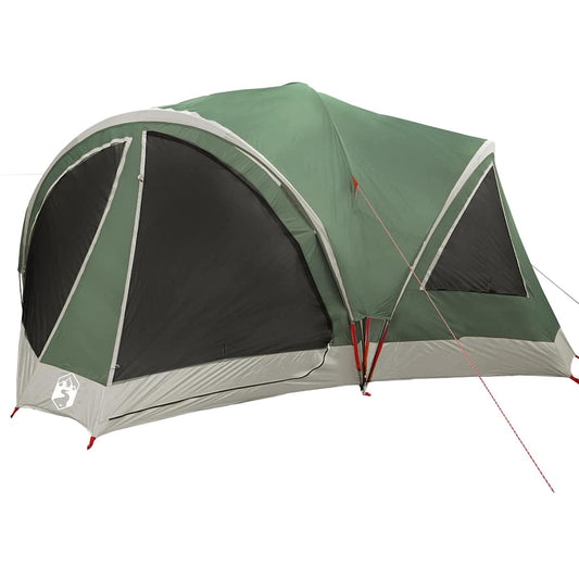 Family Tent with Roof Green and Grey 460 x 430 x 214 cm