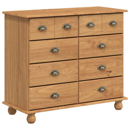 Hutch ASKIM Honey Wax 91 x 40 x 184 cm Solid Pine Wood