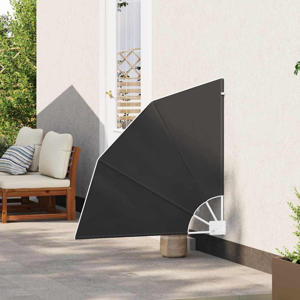 Balcony Privacy Screen 115 x 115 cm Polyester Anthracite
