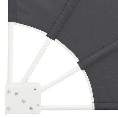 Balcony Privacy Screen 115 x 115 cm Polyester Black