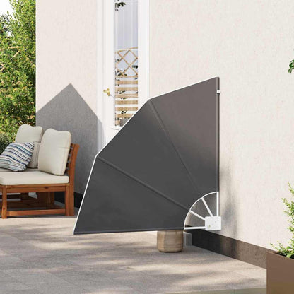 Balcony Privacy Screen 115 x 115 cm Polyester Black