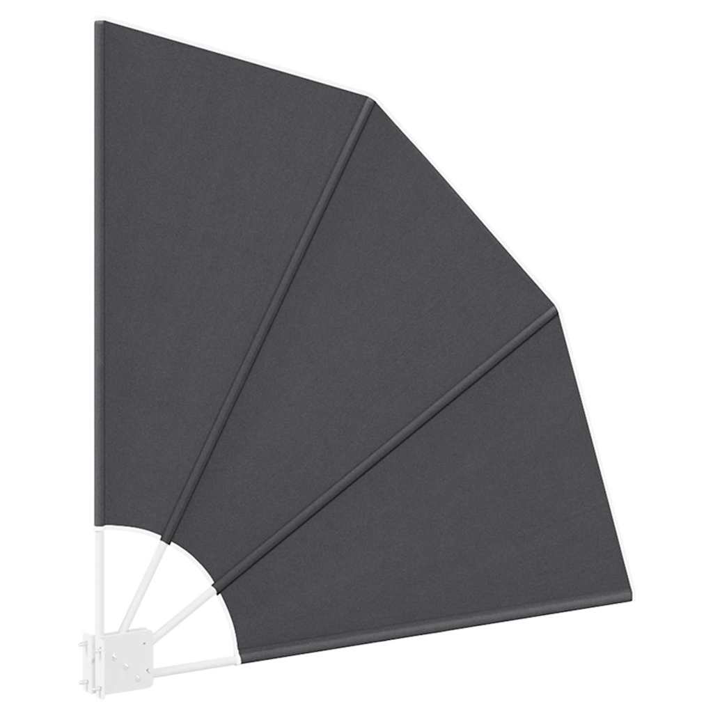 Balcony Privacy Screen 115 x 115 cm Polyester Black